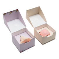Boîte d'emballage écologique de luxe personnalisée pour crème pour le visage et huile de vernis à ongles recyclable avec gaufrage Design de stratification mate