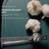 Groothandel A&J J12091 Duurzame Aluminiumlegering Handmatige Knoflookpers & -knijper met Roestvrijstalen Lemmet Metaal Keuken Gebruik
