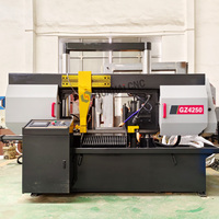 Scie à ruban CNC à double colonne entièrement automatique haute performance GZ4250, moteur 5,5 kW, vente directe fabricant de composants d'engrenages
