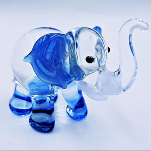 Table Decoration Colorful Two Tone Combination Handmade Murano Lampwork Glass Art Crafted Customizable Tiny Glass World <b>Easter</b> - Product Image 1