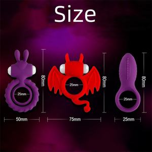 Medizinisches Silikon-Sexspielzeug für Männer Wasserdichter Cockring mit Klitoris <span class=keywords><strong>vibrator</strong></span> zur Verzögerung der Ejakulation Penis ring Produkt - Product Image 2