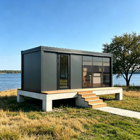 Fournisseur de maisons conteneurs personnalisées, villa préfabriquée pliable en Z, mini-villa écologique, studio modulaire pour complexe hôtelier, cabane isolée thermiquement