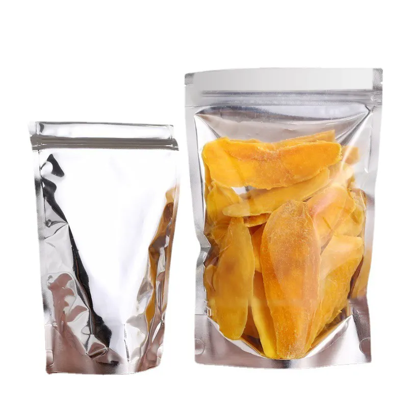 Hot Sales Custom Geprinte Voedselverpakkingszak Plastic Aluminiumfolie Mylar Ritssluiting Ziplock Tas Opstaand Zakje Voor Noten Snack