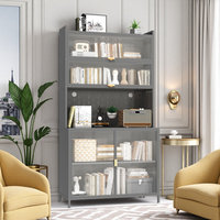Armoire de cuisine moderne et compacte en métal avec 5 étagères spacieuses, imperméable et durable pour les petites cuisines et les appartements