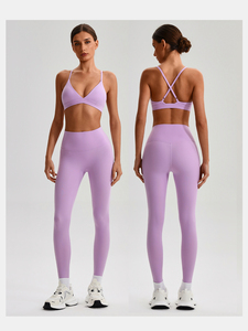 Reggiseno sportivo da donna popolare, modello halter con spalline, ad alto sostegno, imbottitura rimovibile, taglie forti, ad asciugatura rapida, per yoga e attività sportiva - Product Image 6