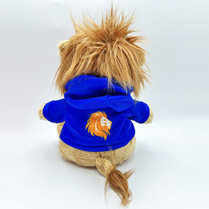 <span class=keywords><strong>Peluche</strong></span> <span class=keywords><strong>Leone</strong></span> Personalizzato con Logo Stampato su Maglietta 20cm per Laurea - Product Image 3