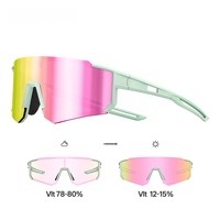 Lunettes de soleil sportives photochromiques personnalisées avec logo, verres incassables pour le cyclisme, protection UV400, vente en gros