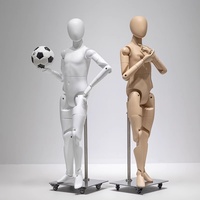 Mannequin enfant articulé haut de gamme avec tête et support, modèle robotique intégral pour vitrine, accessoires flexibles et mobiles