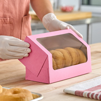 Boîte à biscuits avec couvercle transparent et base blanche pour biscuits gourmands et échantillons