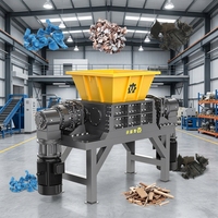 Broyeur de déchets plastiques à couple élevé et faible vitesse pour câbles électroniques, sacs tissés, tuyaux, bois, ABS, PC, pneus usagés