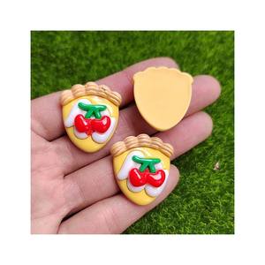 100ชิ้นใหม่น่ารักมินิผลไม้พิซซ่าไอศกรีมถ้วยแบนCabochonsเครื่องประดับสําหรับs crapbooking Kawaiiเครื่องประดับทําอุปกรณ์ - Product Image 5