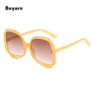 Boyarn Shades In Bulk Suppliers Woman Logo Women Wholesale Safety Glasses Square Custom Oversized Sunglasses