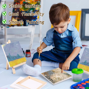 Giữ Nụ Cười Nhỏ 10*10Cm Bức Tranh Kéo Dài Vải Với Mini Giá Vẽ Nguồn Cung Cấp Nghệ Thuật Cho Hội Họa Nghệ Sĩ - Product Image 4