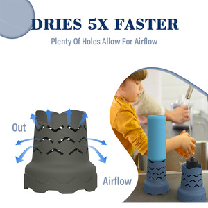 Accessoires de cuisine en gros : Égouttoir moderne pour verres et bouteilles de sport, pour un séchage plus rapide - Product Image 3