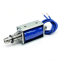 Électroaimant solénoïde DC à faible puissance, type push-pull, 12V 24V, actionneur à économie d'énergie