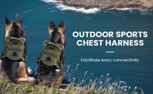 Arnés Ajustable de Nailon para Perro, Diseño Reflectante de Color Sólido, Estilo Deportivo para Perros Grandes - Product Image 5