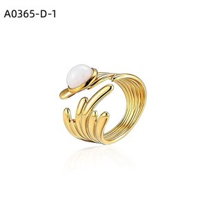 Bague tendance avec PIEDRA NATURAL A0365 pour femme, bijoux de haute qualité - Product Image 1