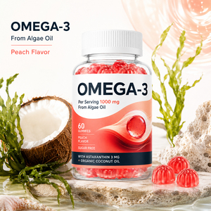 Supplément Bio extra <span class=keywords><strong>3</strong></span> Prénatal <span class=keywords><strong>Acide</strong></span> Folique Vegan Ingrédient Cru <span class=keywords><strong>Omega</strong></span> Algale Fish Oil High Epa DHA Gummies for Kids Adults - Product Image 5