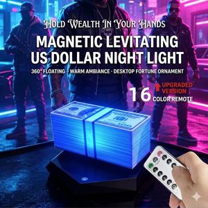 Magnetic Levitation Dollar Lamp 16-Color Floating Money <b>Desk</b> Light Touch Dimmable LED Night Light With 360 Degree <b>Rotation</b> - Product Image 4