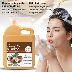 Mayorista Gran Capacidad Etiqueta Privada OEM/ODM Salón Profesional Marroquí Aceite de Coco Acondicionador Champú 5L Acondicionador - Product Image 3