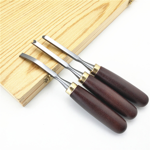 12 Buah Set Pahat Ukir Pekerjaan Kayu Set Pahat Pegangan Kayu dengan Paket Kotak Kayu - Product Image 6