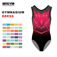 Leotardos de Gimnasia Unisex WIGYM Personalizados por Sublimación, Spandex/Algodón, Ligeros, de Secado Rápido, Bordado 3D, Ropa de Baile para Entrenamiento y Actuaciones
