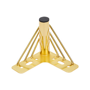 Pieds de meubles en métal Chengyouhui, pieds en fil d'acier, noir mat, or chromé, 10111213, support de table - Product Image 2