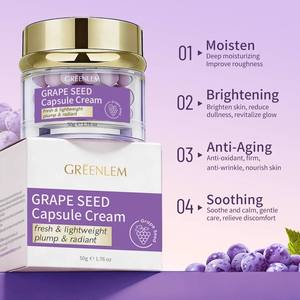Crème hydratante visage Greenlem Nouvelle Arrivée aux capsules de pépins de raisin, vitamines E et C, niacinamide et PDRN de saumon pour marque privée - Product Image 5