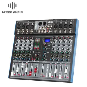 GAX-ET8 konsol mixing profesional Mini 4 saluran pabrik Mixer kartu suara rekaman Karaoke All-In-One profesional