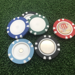 Sẵn Sàng Vận Chuyển Màu Sắc Logo In 40Mm Độc Đáo Từ Tính Trống Phụ Kiện Chơi Golf Chip Nam Châm Đánh Dấu Bóng Golf - Product Image 5