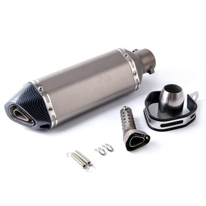 Échappement universel pour moto, système d'échappement pour Duke <span class=keywords><strong>125</strong></span> <span class=keywords><strong>MT07</strong></span> MT09 R15 Z1000 GSR750 MSX125 TNT GY6, silencieux en acier inoxydable - Product Image 4