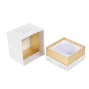 Customized Luxury Rigid Paper Boxes For Candle Jars With Lid And Scented Candle Boxes Packaging
