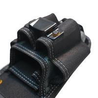TOOL STACK Ceinture porte-outils professionnelle robuste en cuir véritable tanné pour électricien, fermeture à boucle, 45-49 poches