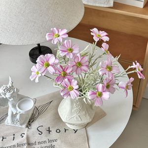 Fleur artificielle réaliste à tige unique de 43 cm en soie blanche, violette, rose, jaune Cosmos pour la décoration de la maison, des mariages, des fêtes et du salon - Product Image 2