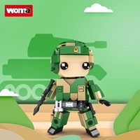SPIELZEUG C0854 Kindertag Kindergeburtstag Geschenke Plastik Kleine Bausteine Soldaten Actionfiguren Militärisches Lernspielzeug Familie