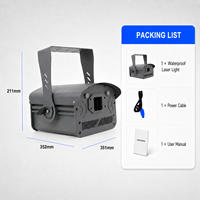 Lumière laser d'animation RVB pleine couleur 10W, étanche IP65, contrôle DMX512, éclairage de scène, spectacle DJ en plein air, événement disco