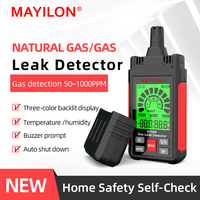 Detector de Gas Combustible MAYILON de Alta Definición con Pantalla LCD, Función de Temperatura y Humedad, Retroiluminación de Tres Colores, Modelo HT609