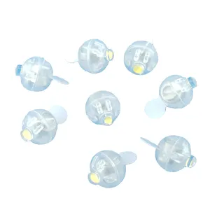 Белая Мини-вспышка 1 см, светодиодная мини-лампа для воздушных шаров для украшения вечеринки