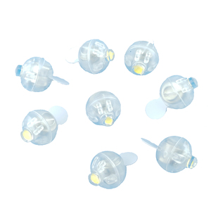 Mini 1cm LED Ballon Lumière Lampe Blanc <span class=keywords><strong>Clignotant</strong></span> pour Décorations de Fête-pour Noël Halloween Nouvel An Retour à l'école Pâques - Product Image 1
