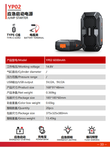 เครื่องจั๊<span class=keywords><strong>ม</strong></span>พ์ส<span class=keywords><strong>ต</strong></span>าร์ทแบ<span class=keywords><strong>ต</strong></span>เตอรี่รถยน<span class=keywords><strong>ต</strong></span>์<span class=keywords><strong>แบ</strong></span>บพกพา พร้อ<span class=keywords><strong>ม</strong></span>ไฟ LED และระบบชาร์จไร้สาย - Product Image 2