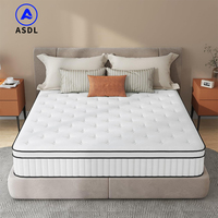 Matelas à ressorts Bonnell antibactérien, certifié par un fabricant, vente en gros, tailles Queen, Simple, Double, King Size, avec sélection de tissus personnalisée