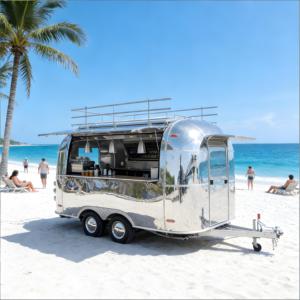 รถพ่วงอาหารอเนกประสงค์สไตล์บอลติกเฮอริเทจ ขนมปังไรย์ ปลาเฮอร์ริ่งดอง ปลารมควัน แยมลิงกอนเบอร์รี่ สลัดมันฝรั่ง สถานีขนมหวาน - Product Image 2