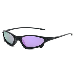 Lunettes de soleil polarisées avec verres TAC, monture noire intégrale, protection UV, pour le sport, le cyclisme, la randonnée et les activités de plein air - Product Image 2