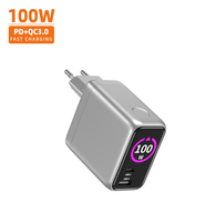Chargeur Vina GaN avec prise US, multi-ports USB 2C1A, charge rapide 100W, Power Delivery PD 3.0, certifié CE, pour voiture, compatible Google Pixel et iPad
