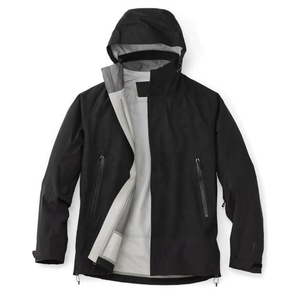Veste à capuche imperméable et respirante pour hommes avec fermeture à glissière sur le devant Manteau de pluie respirant et coupe-vent Vente en gros Veste de pluie pour hommes 2025 - Product Image 5