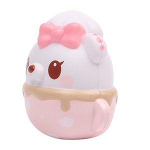 Mochi Bear Tea Cup Toy TPE Slow Rebound <b>Anime</b> <b>Keychain</b> Collectible Figure - Product Image 2