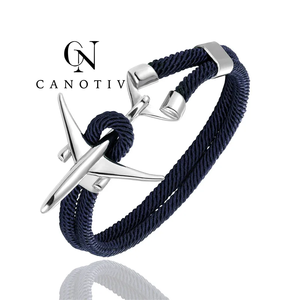 Venta al por mayor Pulseras de moda hechas a mano Cuerda de Milán Acero inoxidable Pulsera de avión de aviación de alta calidad - Product Image 1