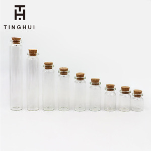 Bouteilles en verre miniatures avec logo personnalisé |   Flacons de 5 ml à 25 ml avec bouchons pour artisanat et cadeaux - Product Image 2