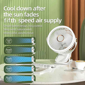 Ventilateur portable multifonctionnel à 3 modes, essentiels pour les voyages <span class=keywords><strong>de</strong></span> bébé, faible bruit, ventilateur <span class=keywords><strong>de</strong></span> bureau, ventilateur <span class=keywords><strong>de</strong></span> refroidissement - Product Image 6