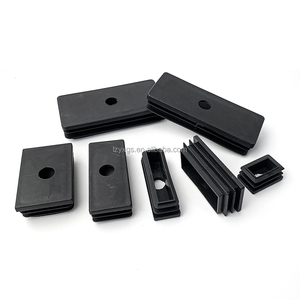 Bouchon <span class=keywords><strong>de</strong></span> tube carré en plastique avec bouchon à trou rond Bouchon d'extrémité auto-adhésif Meubles Table et <span class=keywords><strong>chaise</strong></span> Coussinets <span class=keywords><strong>de</strong></span> <span class=keywords><strong>pied</strong></span> - Product Image 2